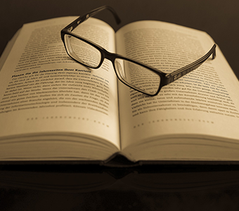 Book and Glasses