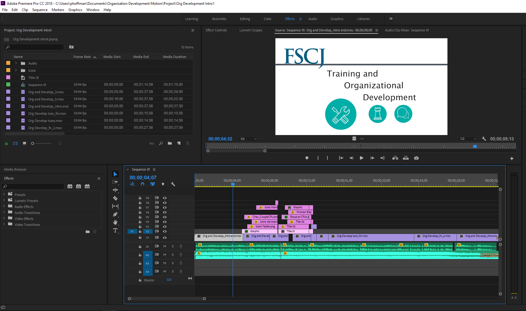 Adobe Premiere Timeline